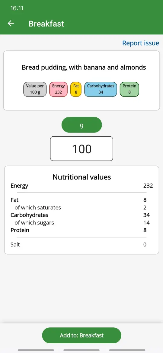 Track your diet and monitor progress